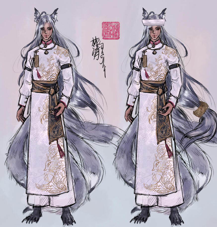 This is Niệm. I need to draw an illustration of him for the novel but to be able to do that, I'll have to come up with a detailed character design first.