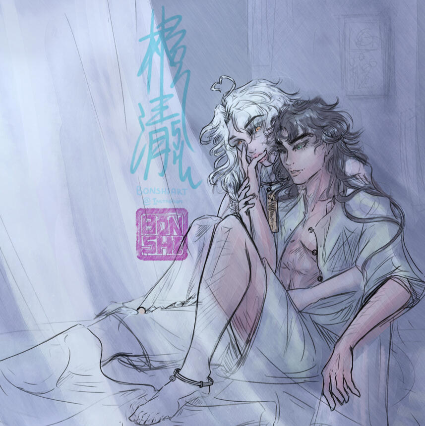 This one is just for fun. Maybe I'll finish it and put it in the book, maybe I'll put it in my other zine. Maybe it's just there /shrug shrug